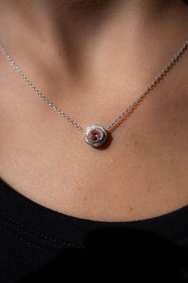 Pink Tourmaline Necklace